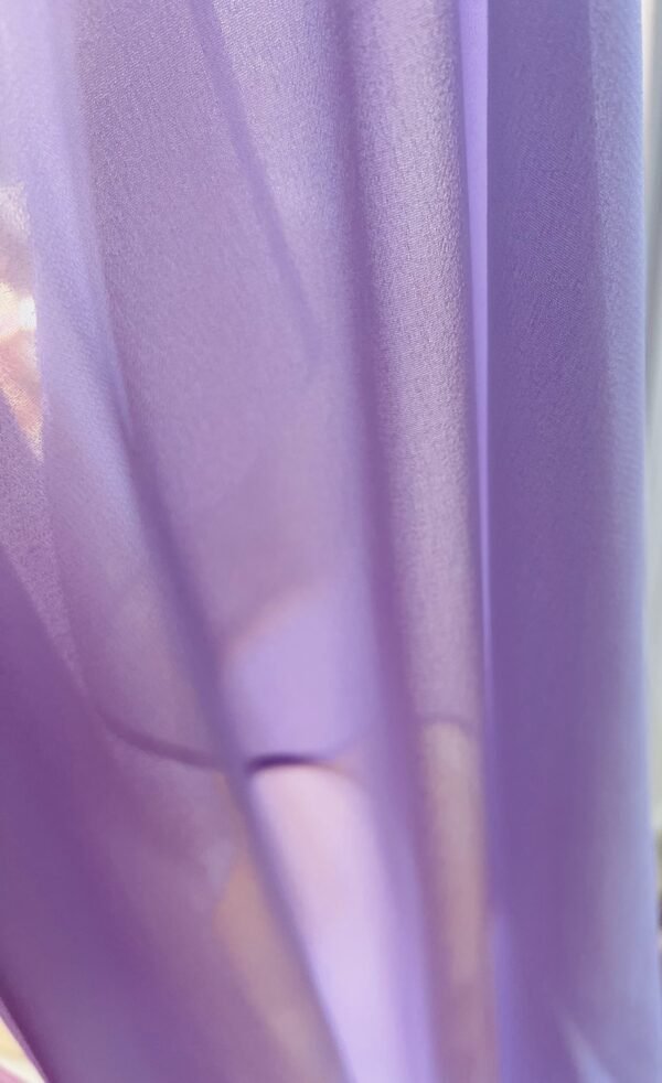 Lilac Serenity: Lightweight Georgette Scarf for Effortless Elegance - Image 2