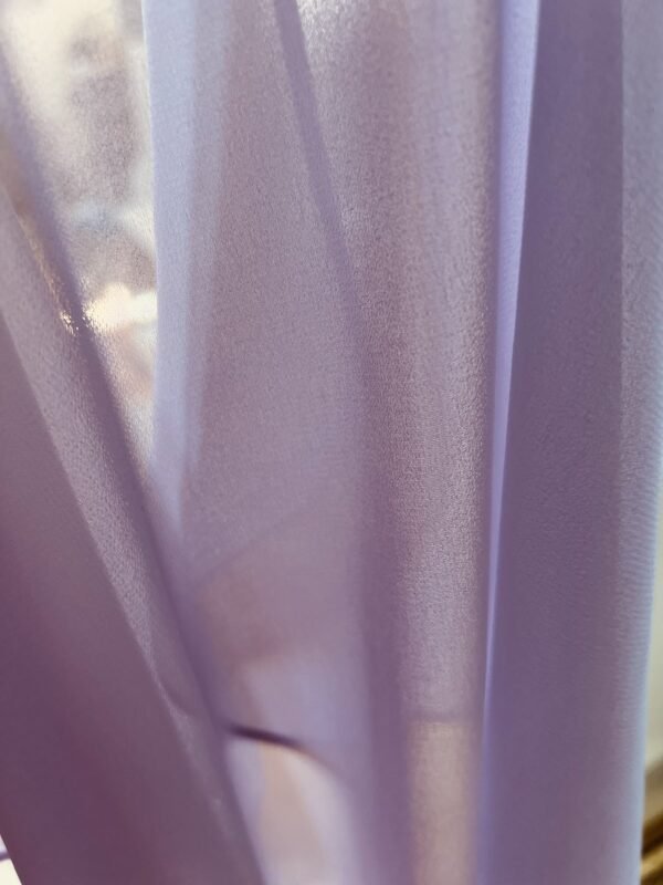 Lilac Serenity: Lightweight Georgette Scarf for Effortless Elegance