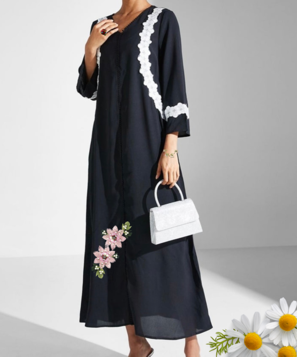 Zoya's Closet – Black Elegance with Floral Grace