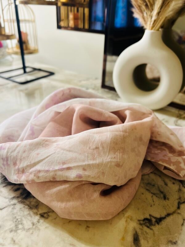 Light Pink Soft Georgette Hijab - Image 2