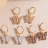 3pairs Butterfly Decor Earrings - Image 2