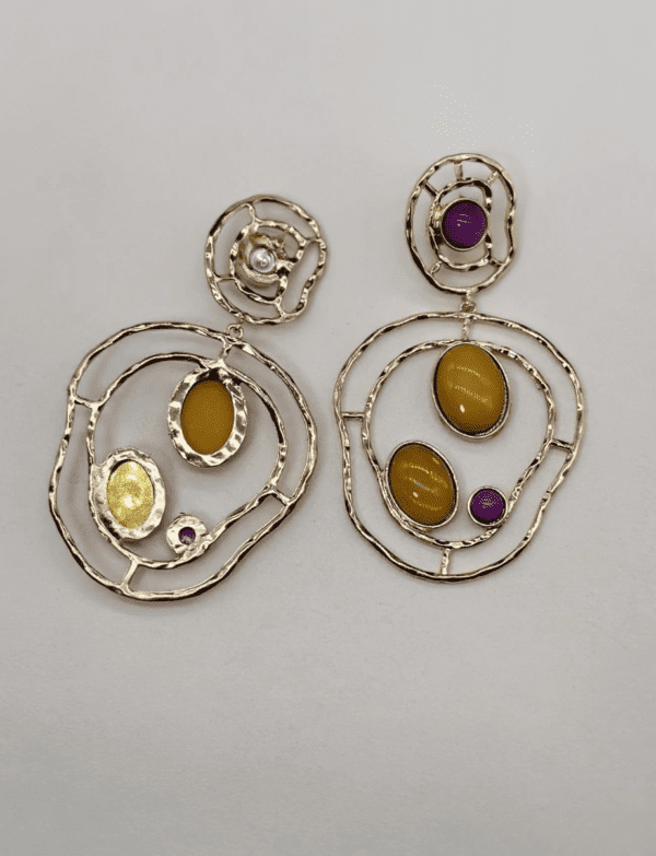 Yellow Serene Earrings - Image 2
