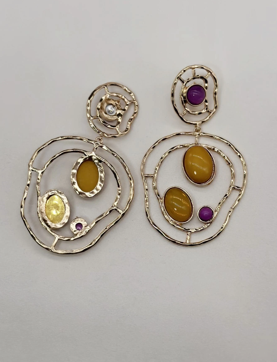Yellow Serene Earrings - Image 2