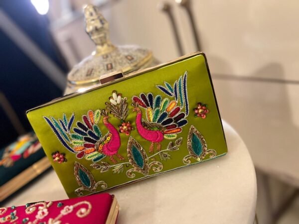 Handcrafted Embroidered Clutch - Image 3