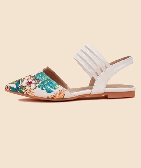 Tropical Blossom Pointed Toe Sliders - Image 2